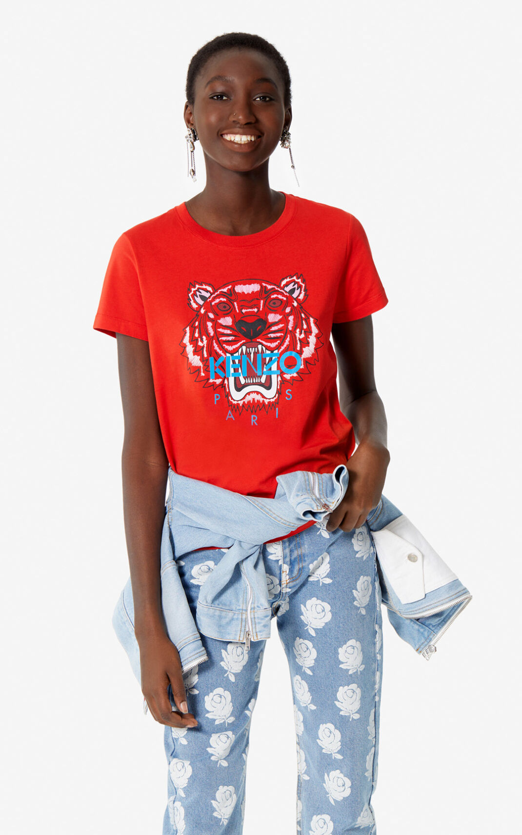 Kenzo Tiger Póló Női Piros | ID.239153